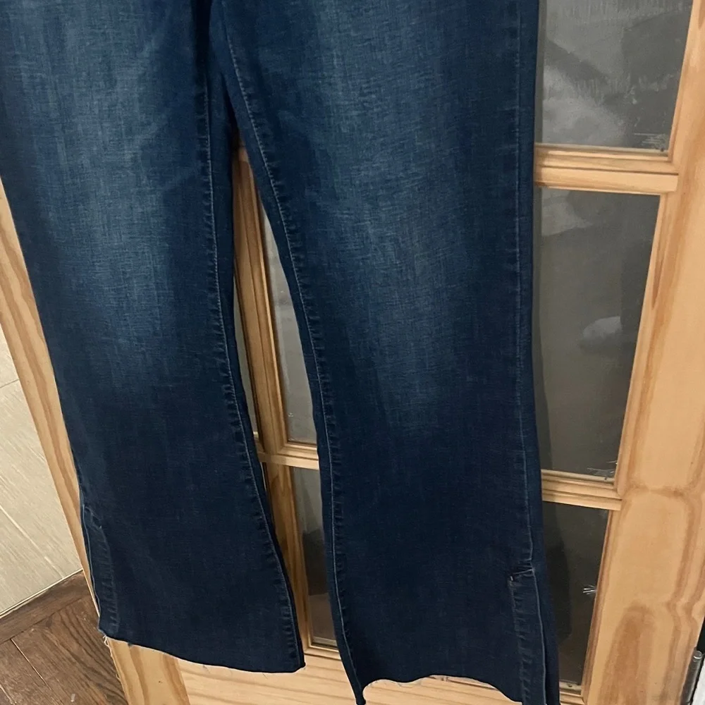 NWT Risen Dark Blue mid rise Flare Jeans Sz 32